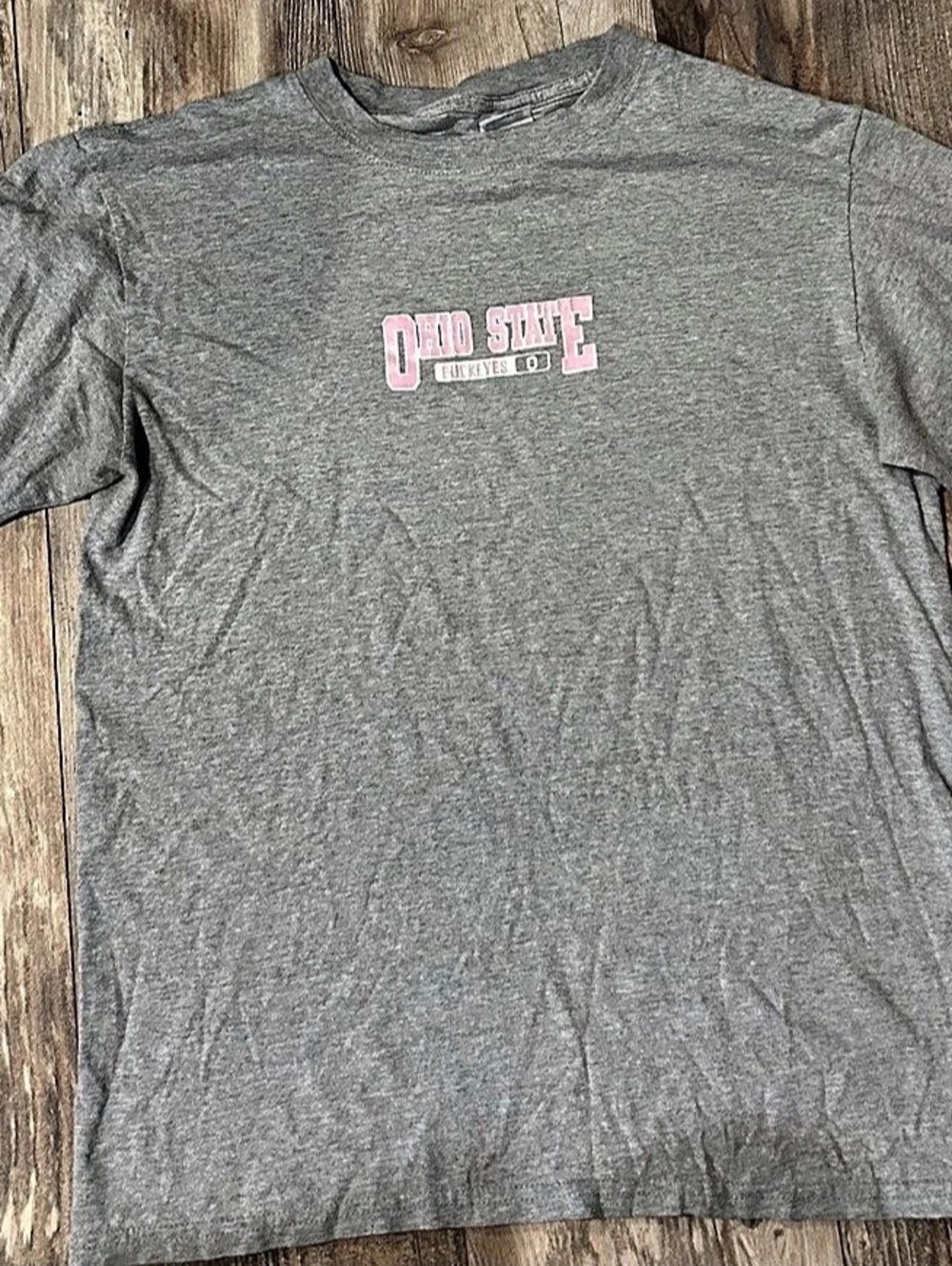 Vintage OSU Anvil Graphic Tee Gray Large